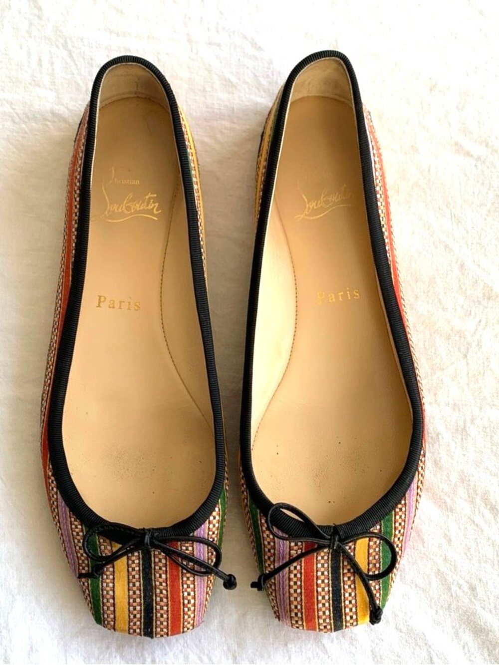 RARE Christian Louboutin limited edition Rosella ballet flats 38.5 or 38 - Picture 2 of 9